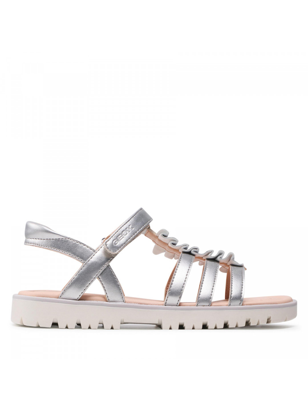 Sandály Geox J S Starblush G C J25FYC 0NF07 C1007 S Stříbrná